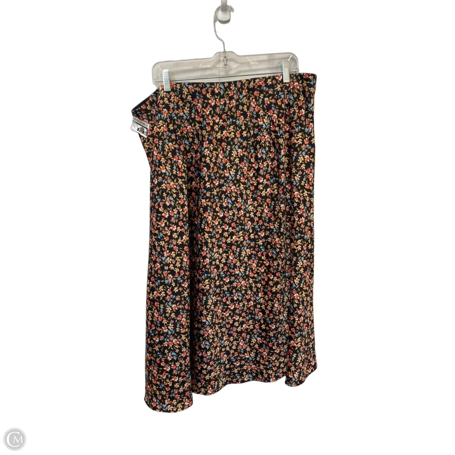 Skirt Midi By Loft In Floral Print, Size: 20