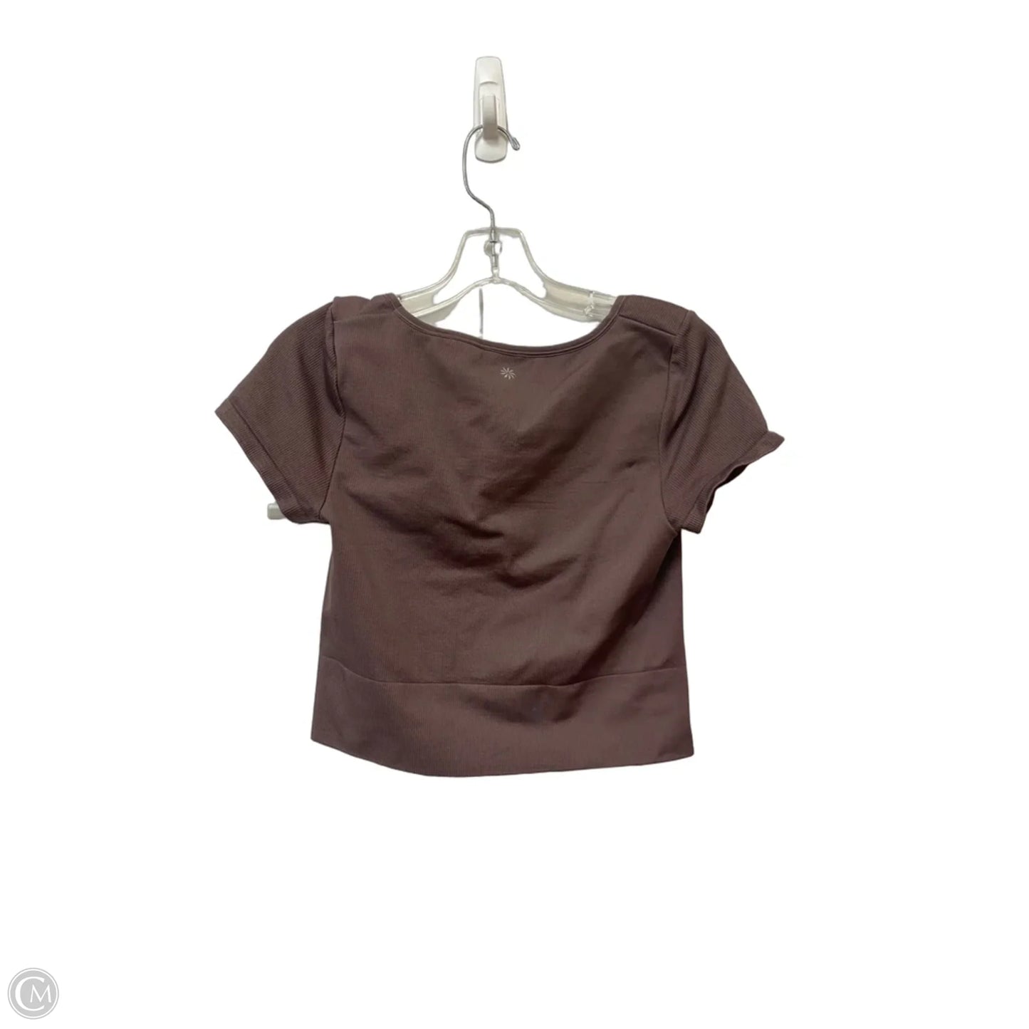 Athletic Top Short Sleeve By Athleta In Brown, Size: S