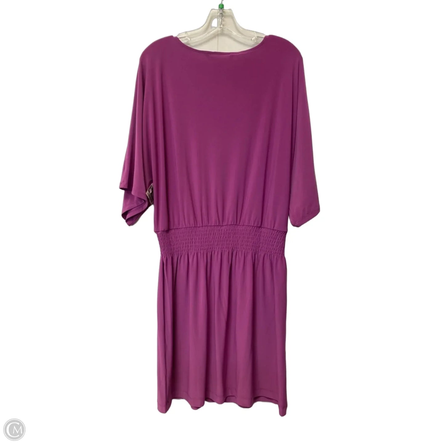 Dress Casual Midi By White House Black Market In Purple, Size: L