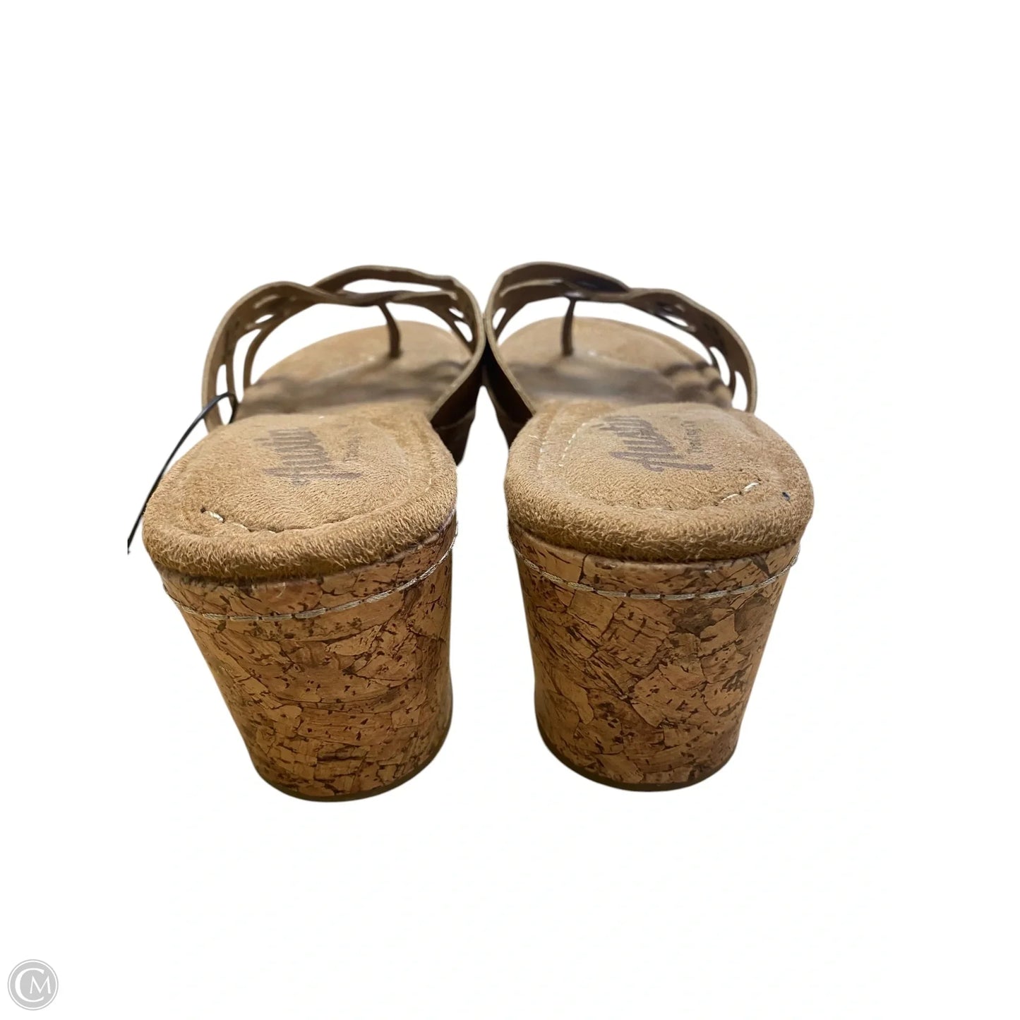 Shoes Heels Wedge By Clothes Mentor In Brown, Size: 8