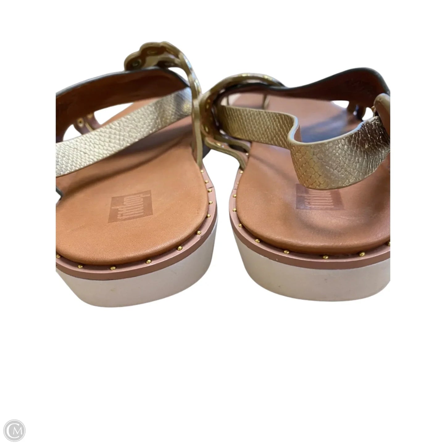 Sandals Flats By Fitflop In Green, Size: 7
