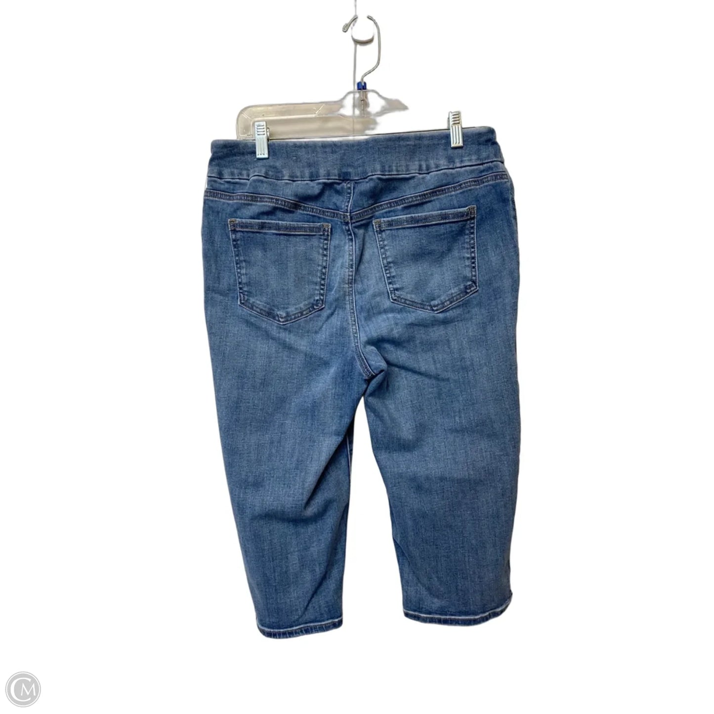 Capris By Chicos In Blue Denim, Size: 10