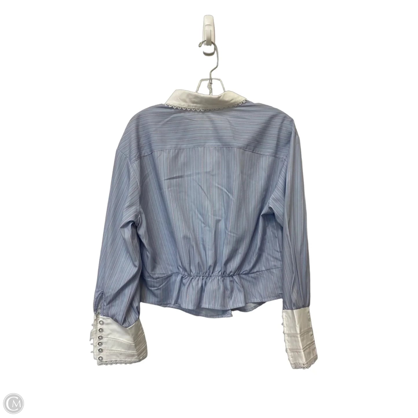 Top Long Sleeve By Cmf In Blue, Size: S
