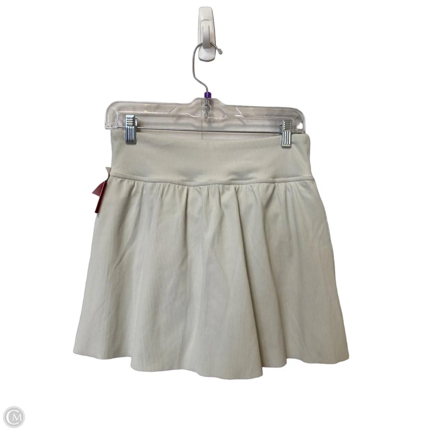 Athletic Skort By Spanx In Cream, Size: L