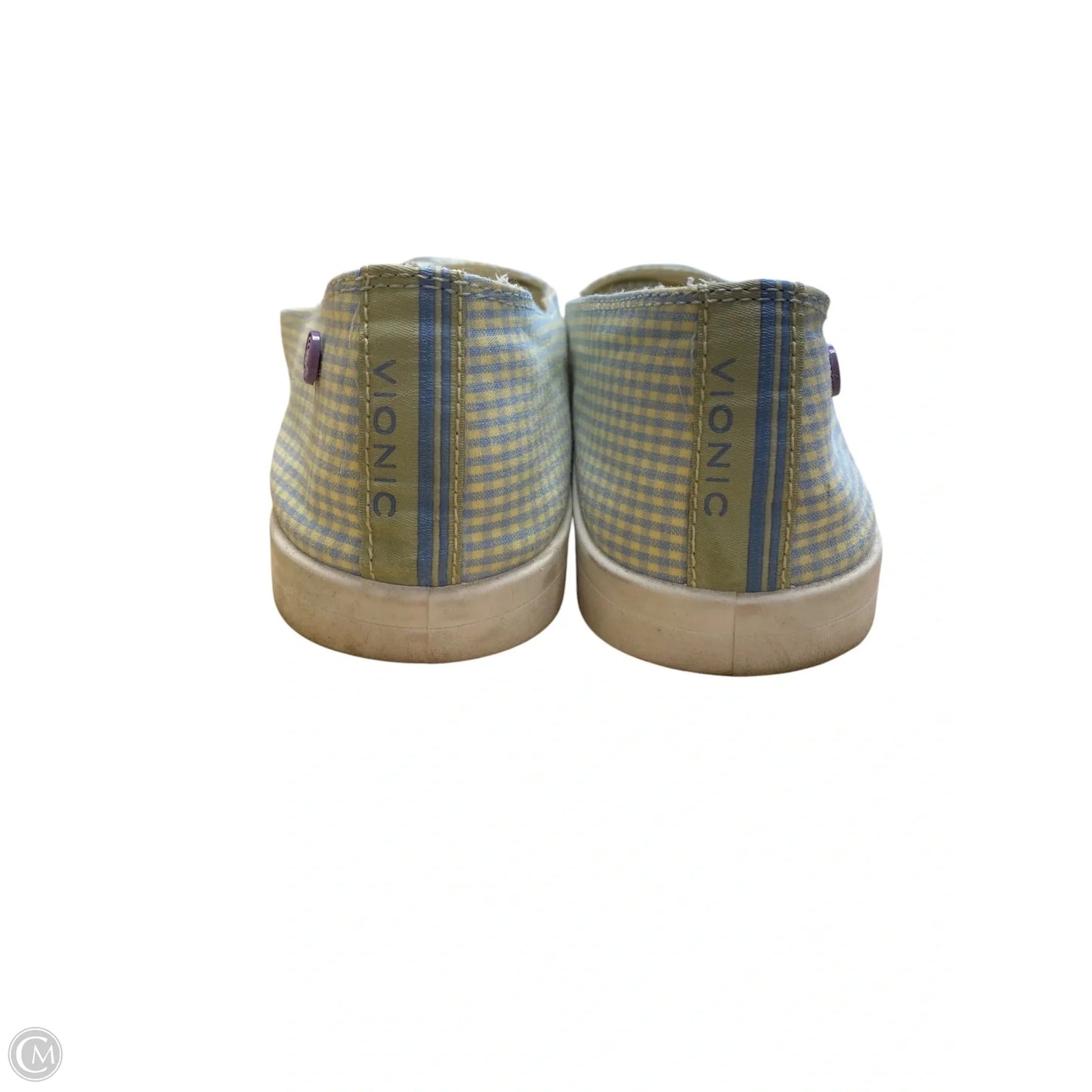 Shoes Flats By Vionic In Plaid Pattern, Size: 9