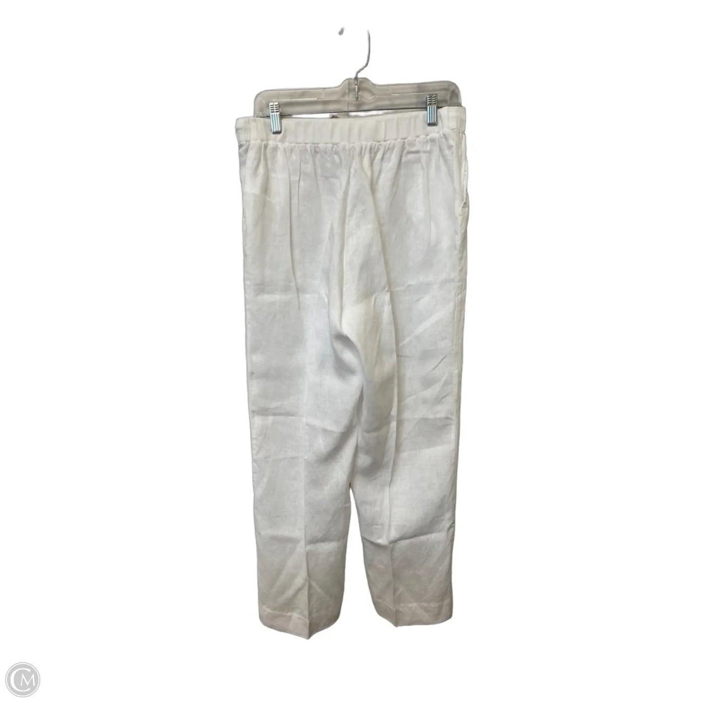 Pants Linen By Ellen Tracy In White, Size: M