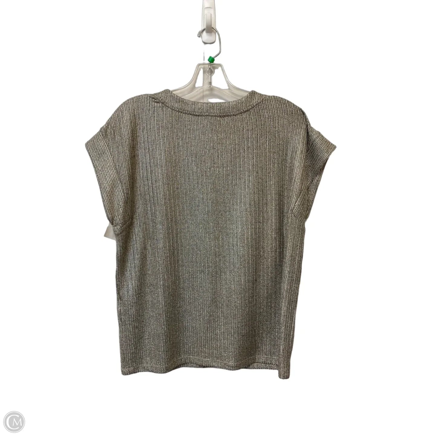 Top Short Sleeve By White House Black Market In Gold, Size: M