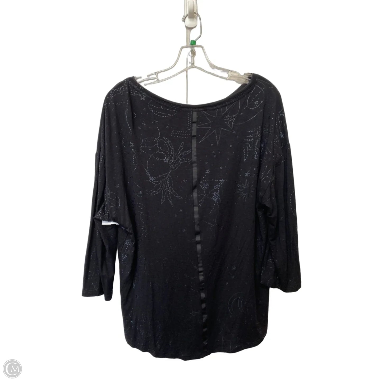 Top Long Sleeve By White House Black Market In Black, Size: M