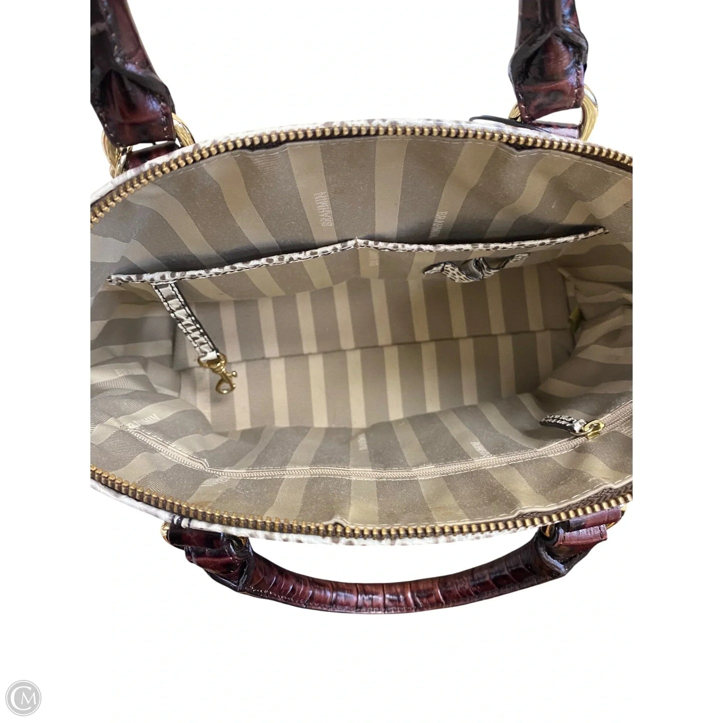 Handbag Designer By Brahmin, Size: Medium