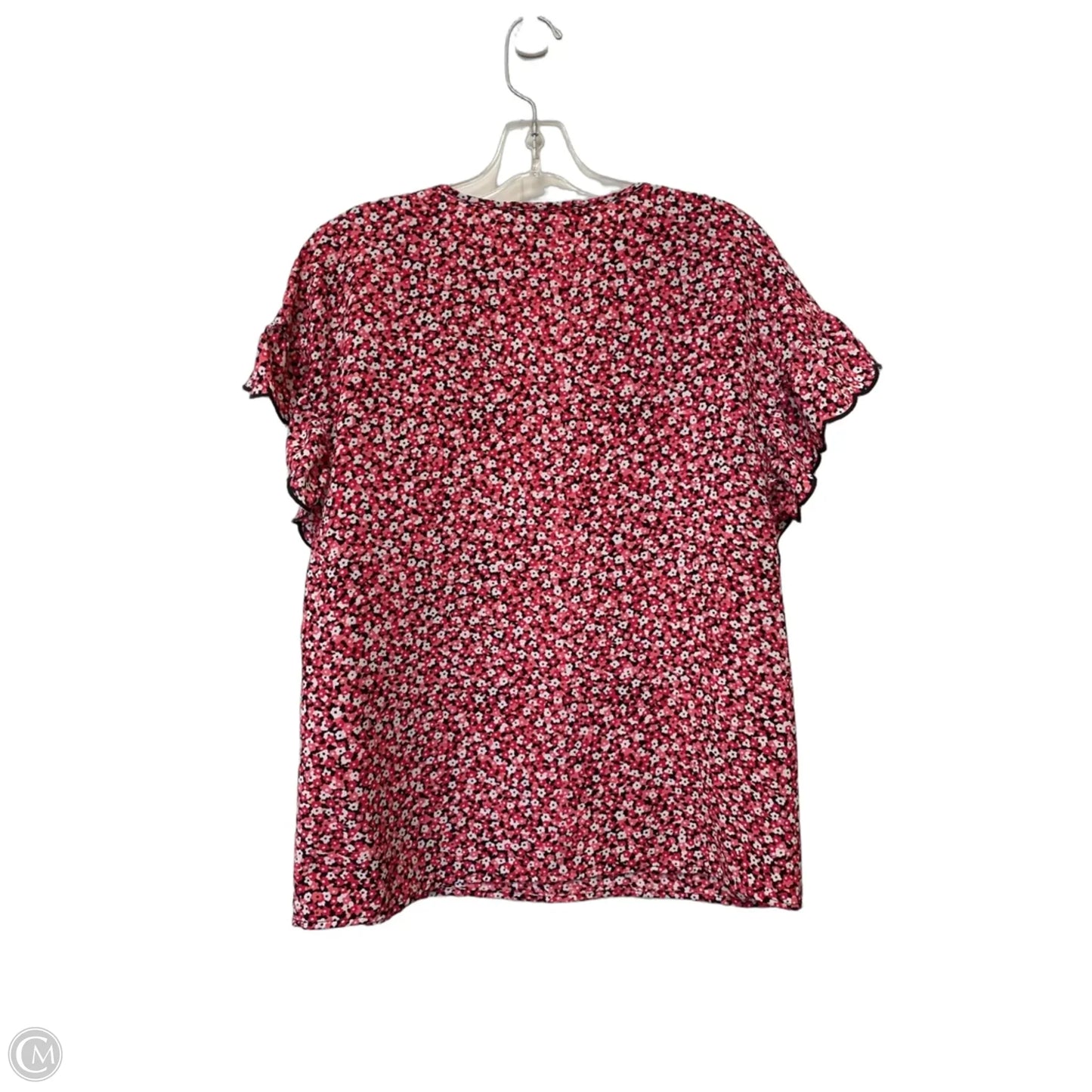 Top Short Sleeve By Michael By Michael Kors In Floral Print, Size: M