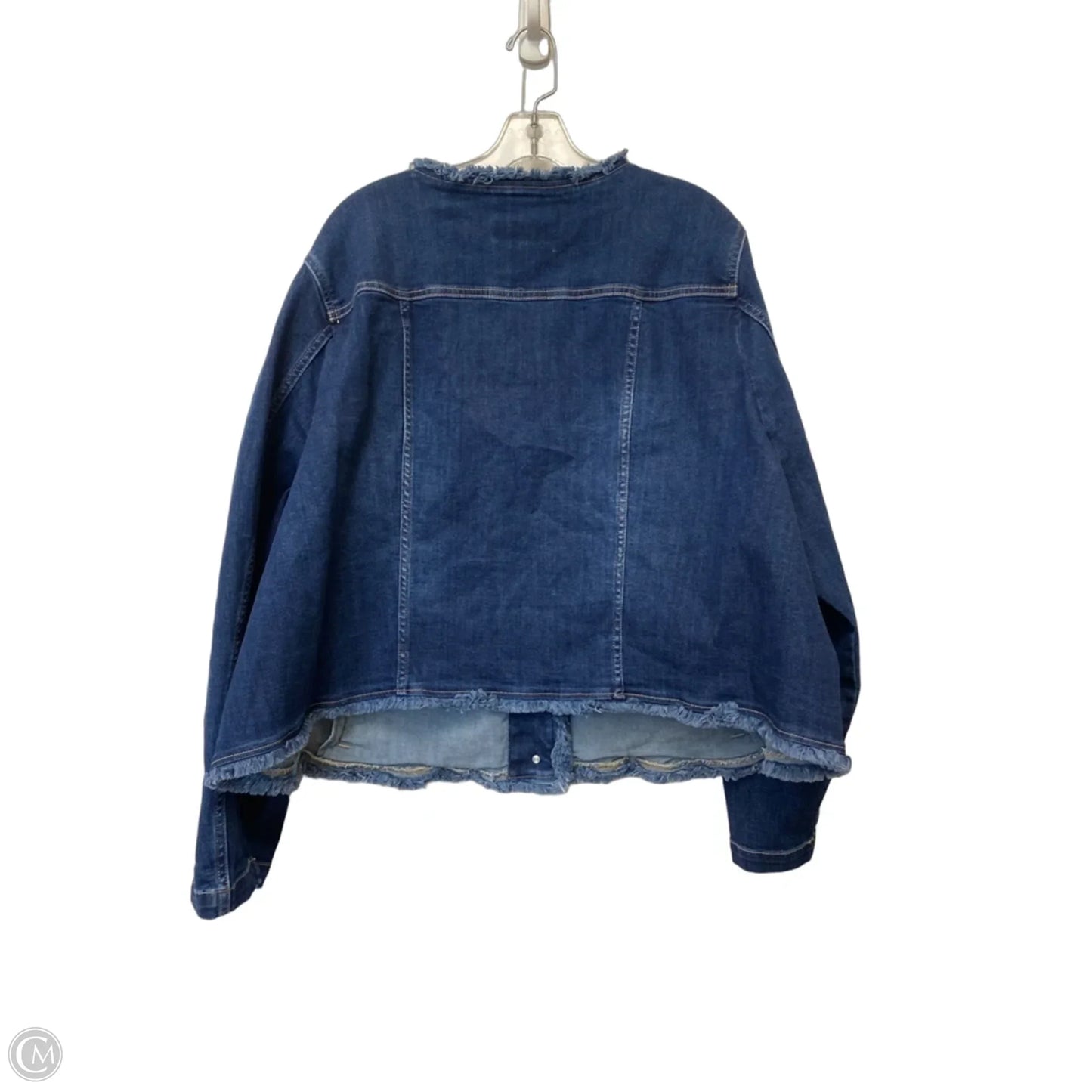 Jacket Denim By Susan Graver In Blue Denim, Size: 4x