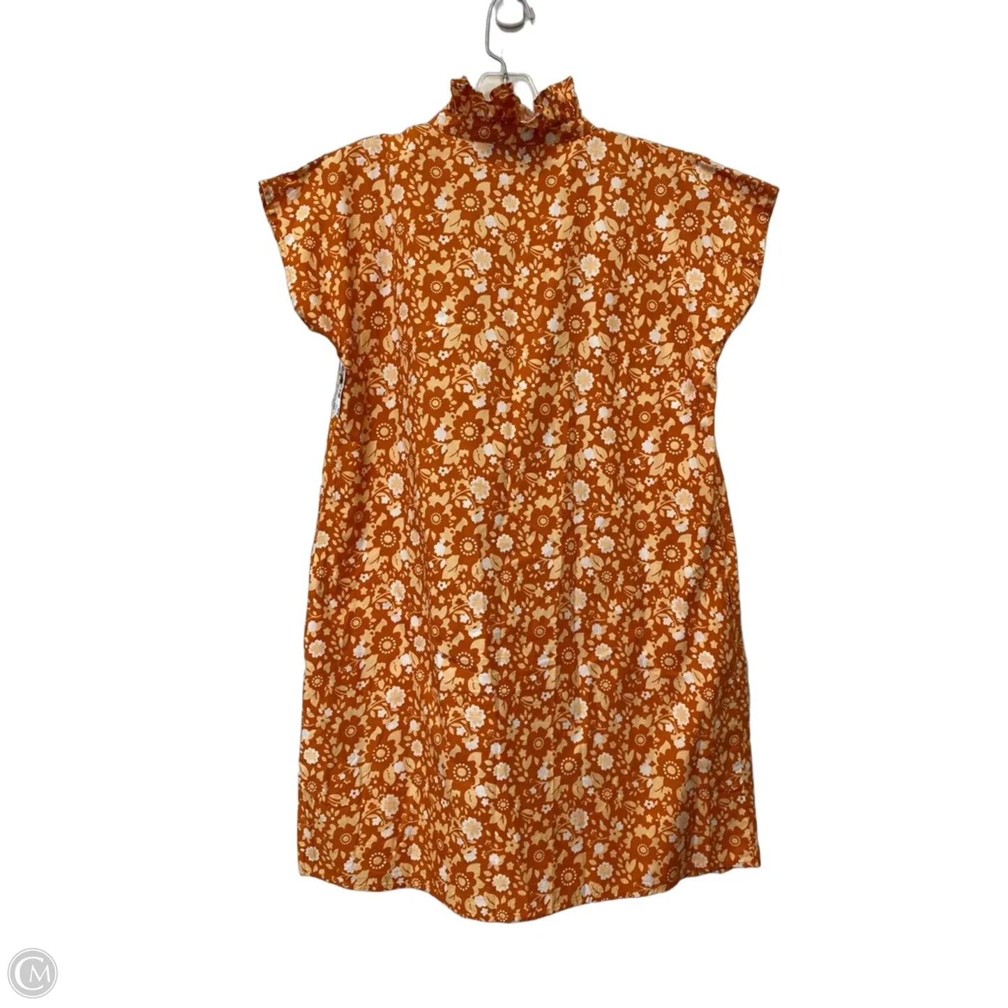 Dress Casual Midi By Clothes Mentor In Orange, Size: Xs