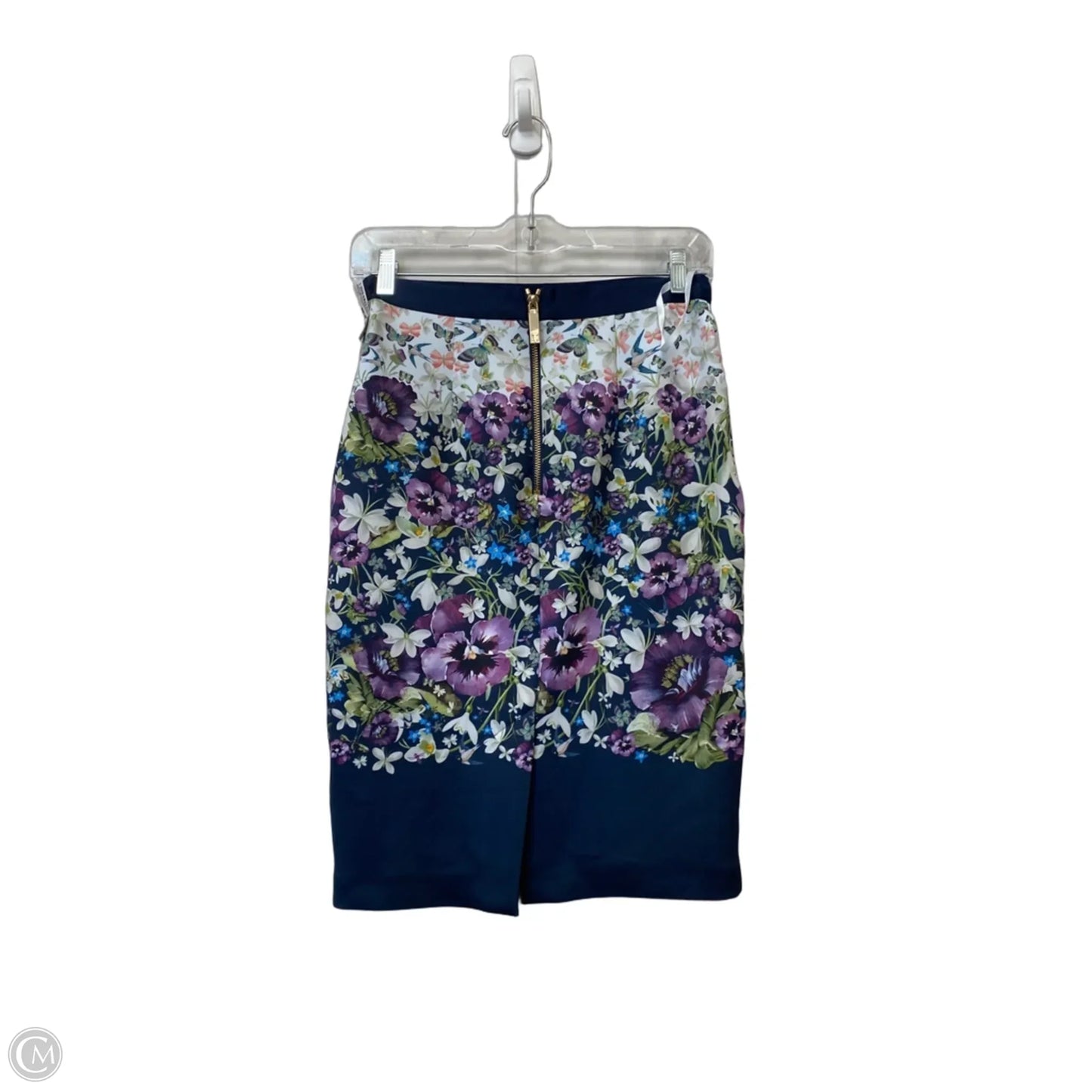 Skirt Midi By Ted Baker In Floral Print, Size: S