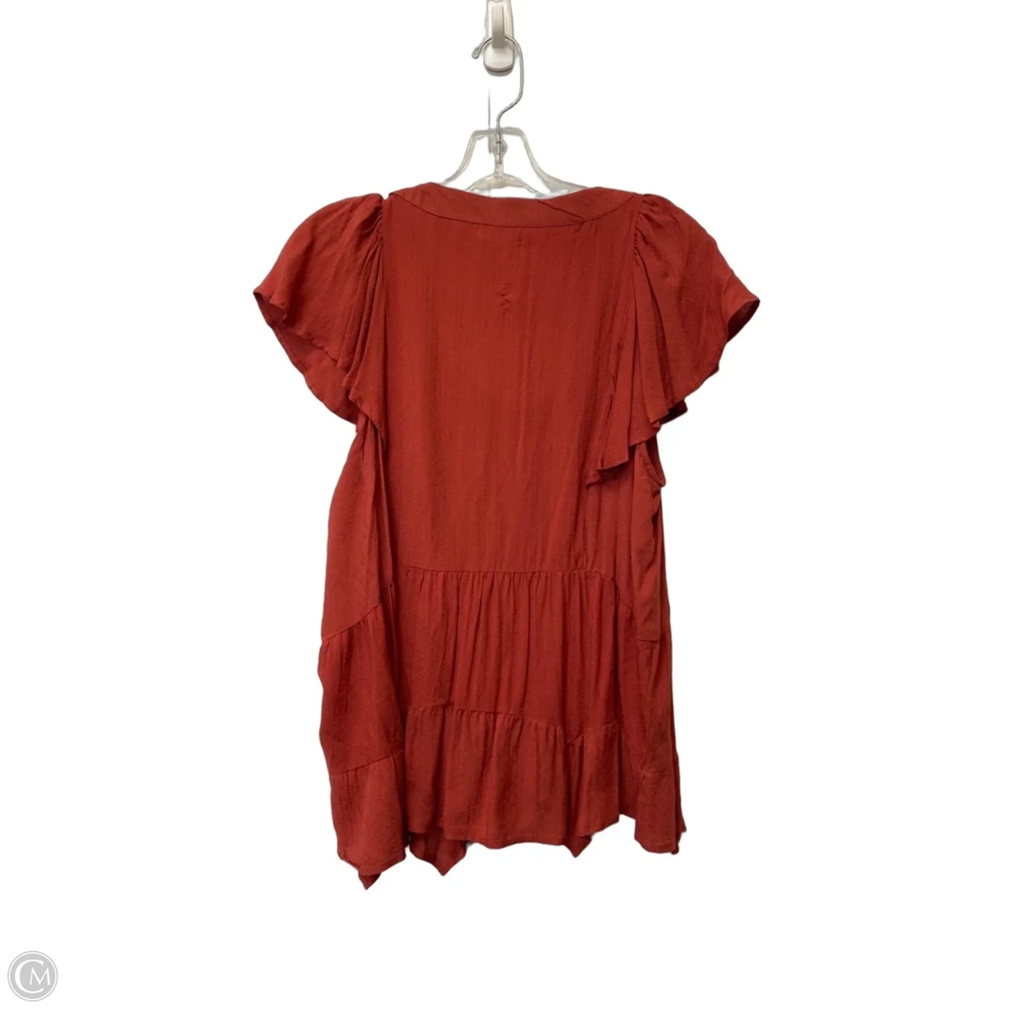 Top Short Sleeve By Maurices In Red, Size: Xl