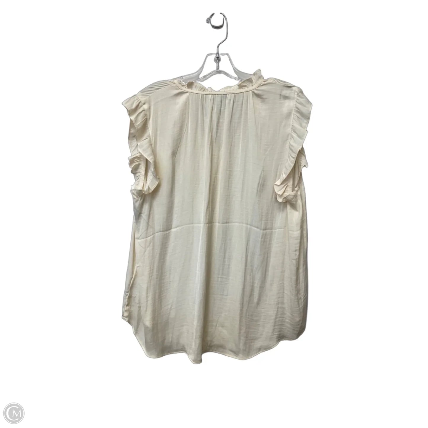 Top Sleeveless By Cupcakes And Cashmere In Cream, Size: Xl