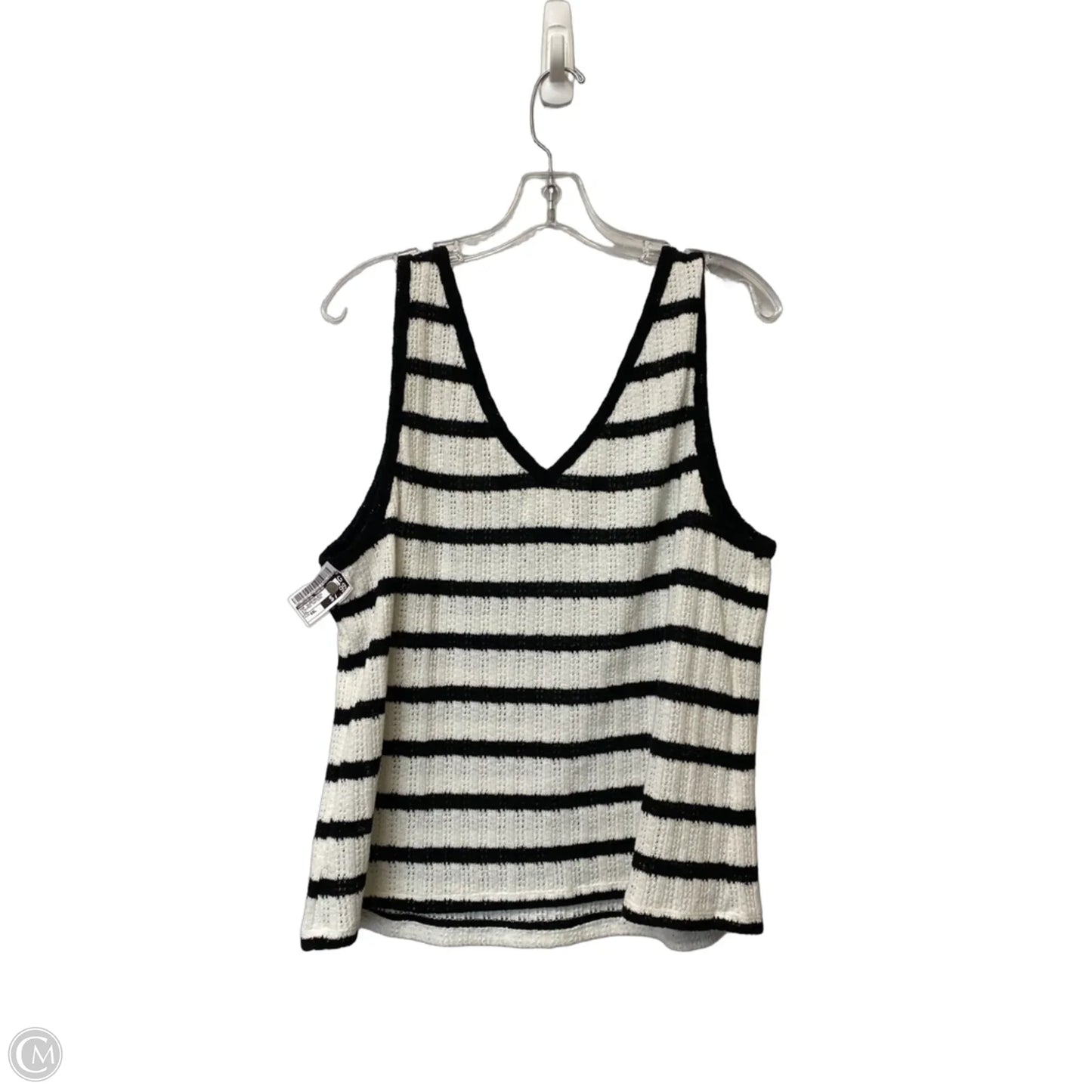 Top Sleeveless By Universal Thread In Striped Pattern, Size: Xxl