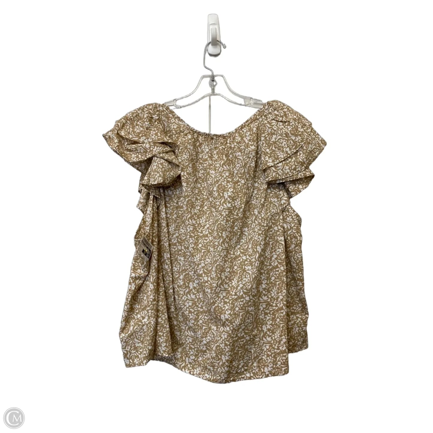 Top Sleeveless By Universal Thread In Tan, Size: L