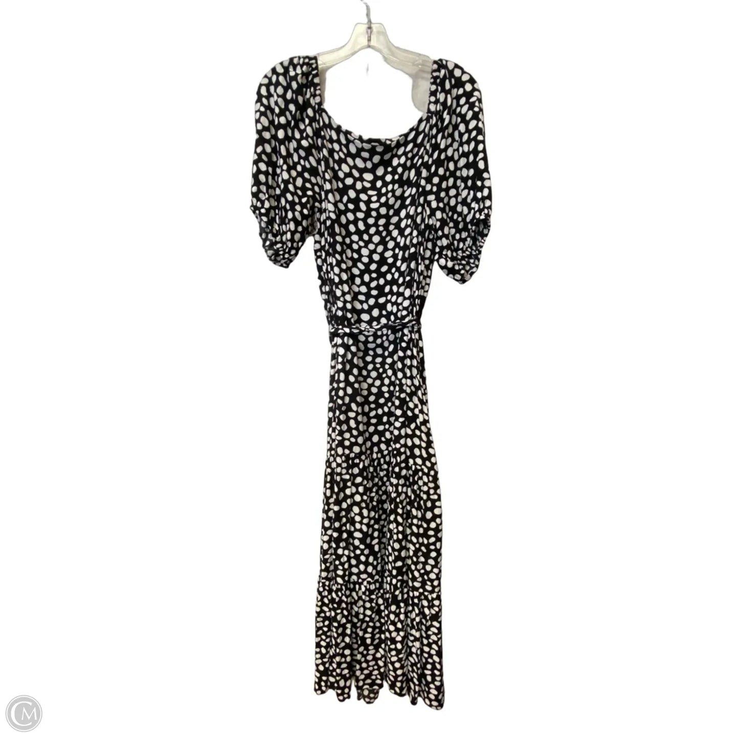 Dress Casual Maxi By Ann Taylor In Polkadot Pattern, Size: L