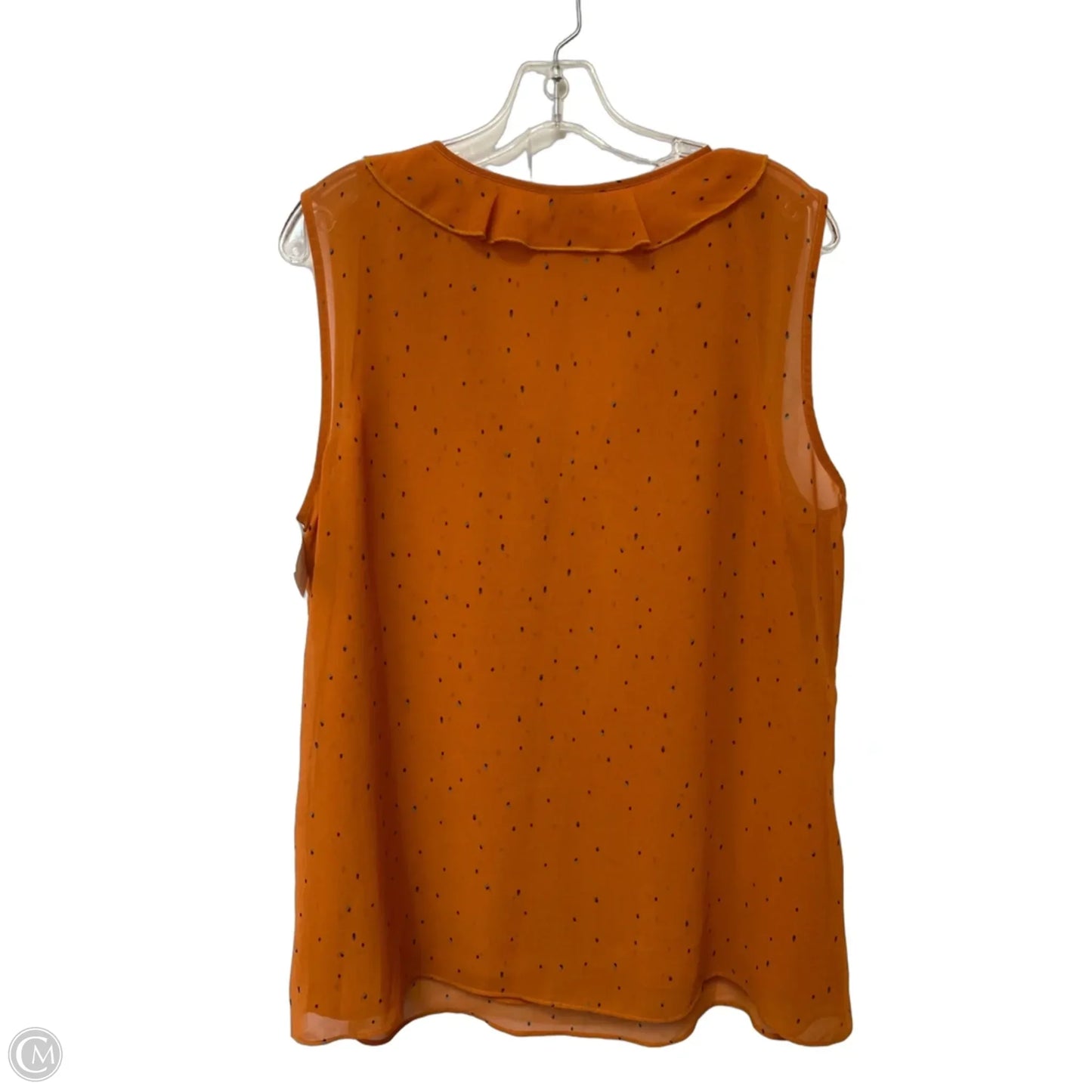 Top Sleeveless By Cabi In Orange, Size: L