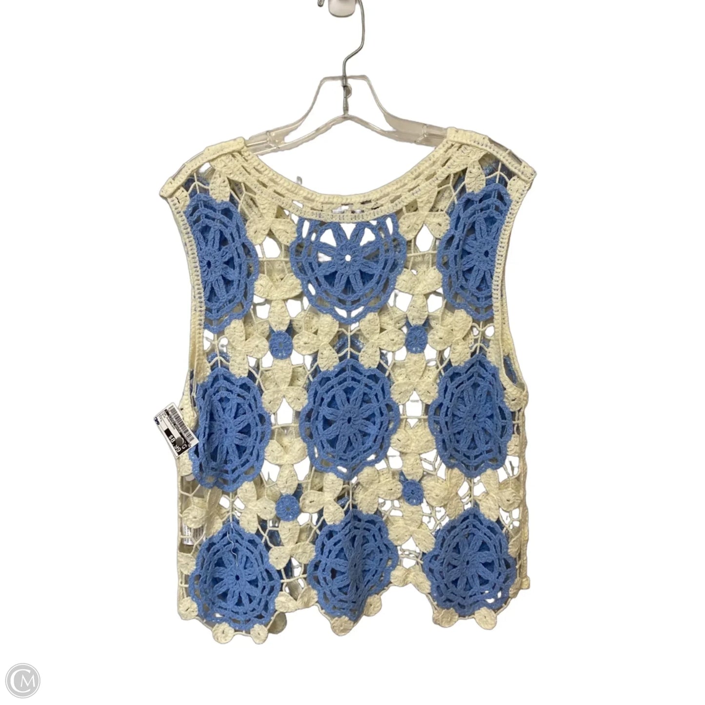 Top Sleeveless By Clothes Mentor In Blue, Size: L