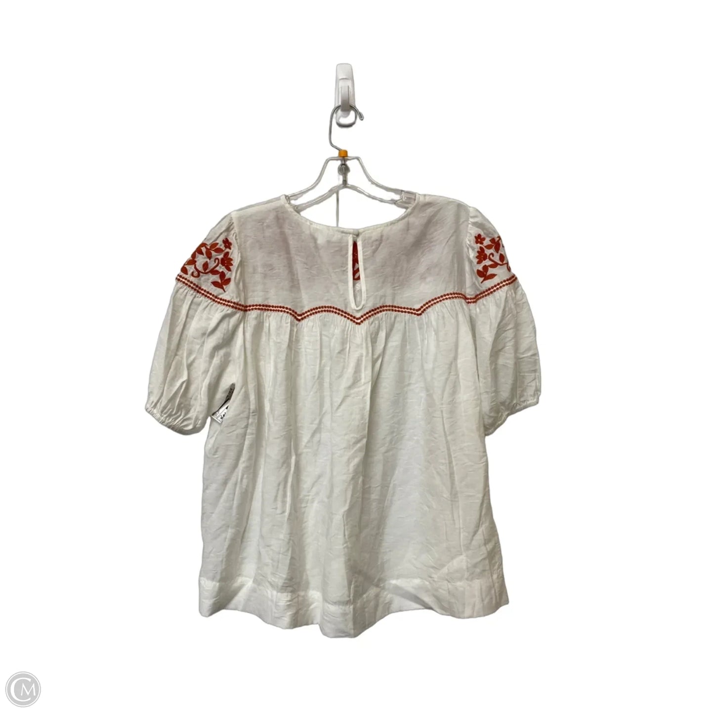Top Short Sleeve By Thml In White, Size: L