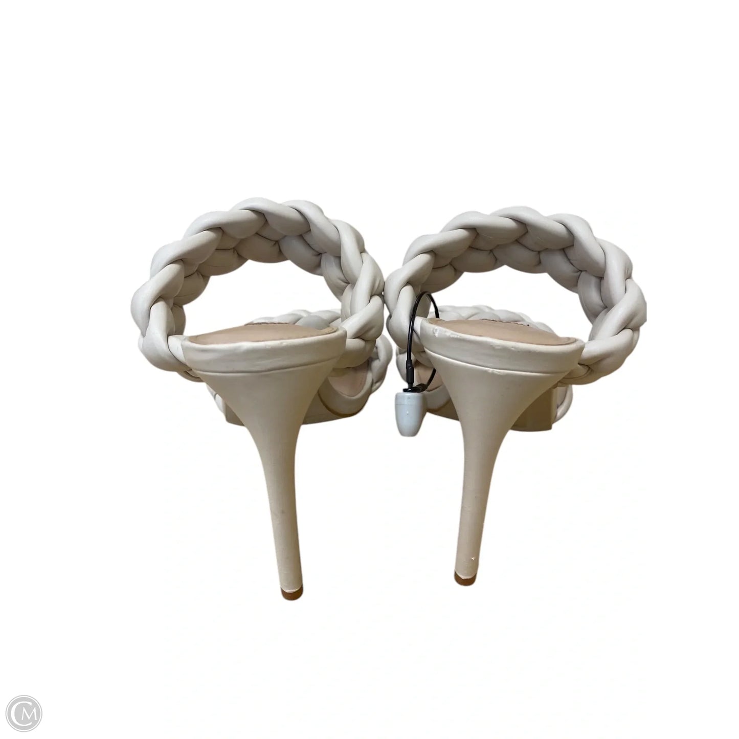 Sandals Heels Stiletto By Steve Madden In Cream, Size: 10