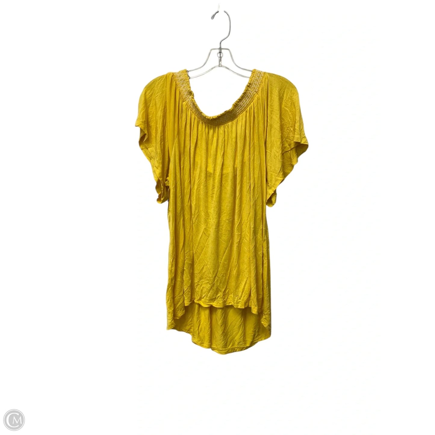 Top Short Sleeve By Torrid In Yellow, Size: 2x