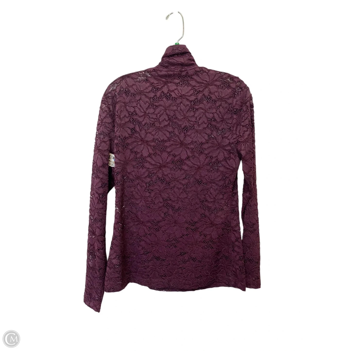 Top Long Sleeve By White House Black Market In Purple, Size: M