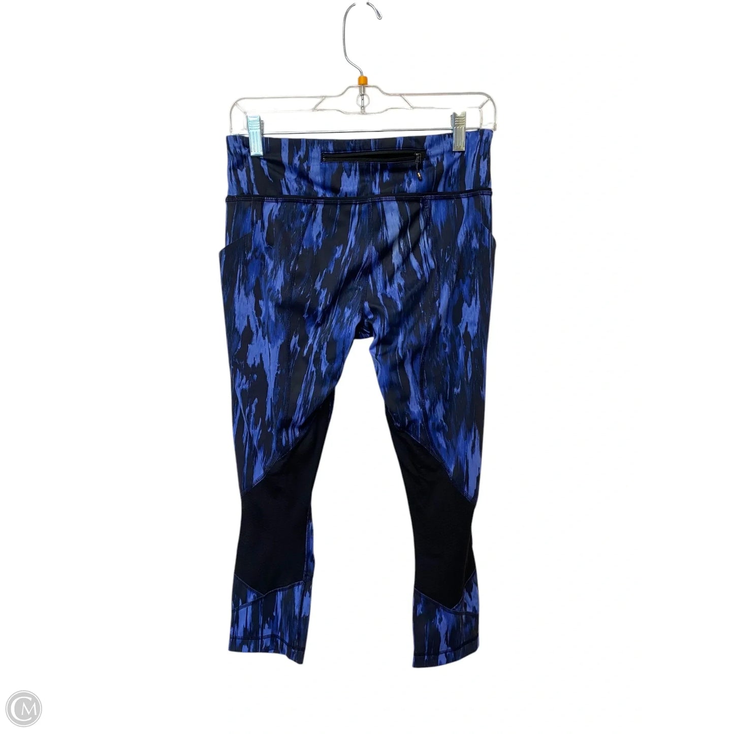 Athletic Leggings By Lululemon In Black & Blue, Size: 6