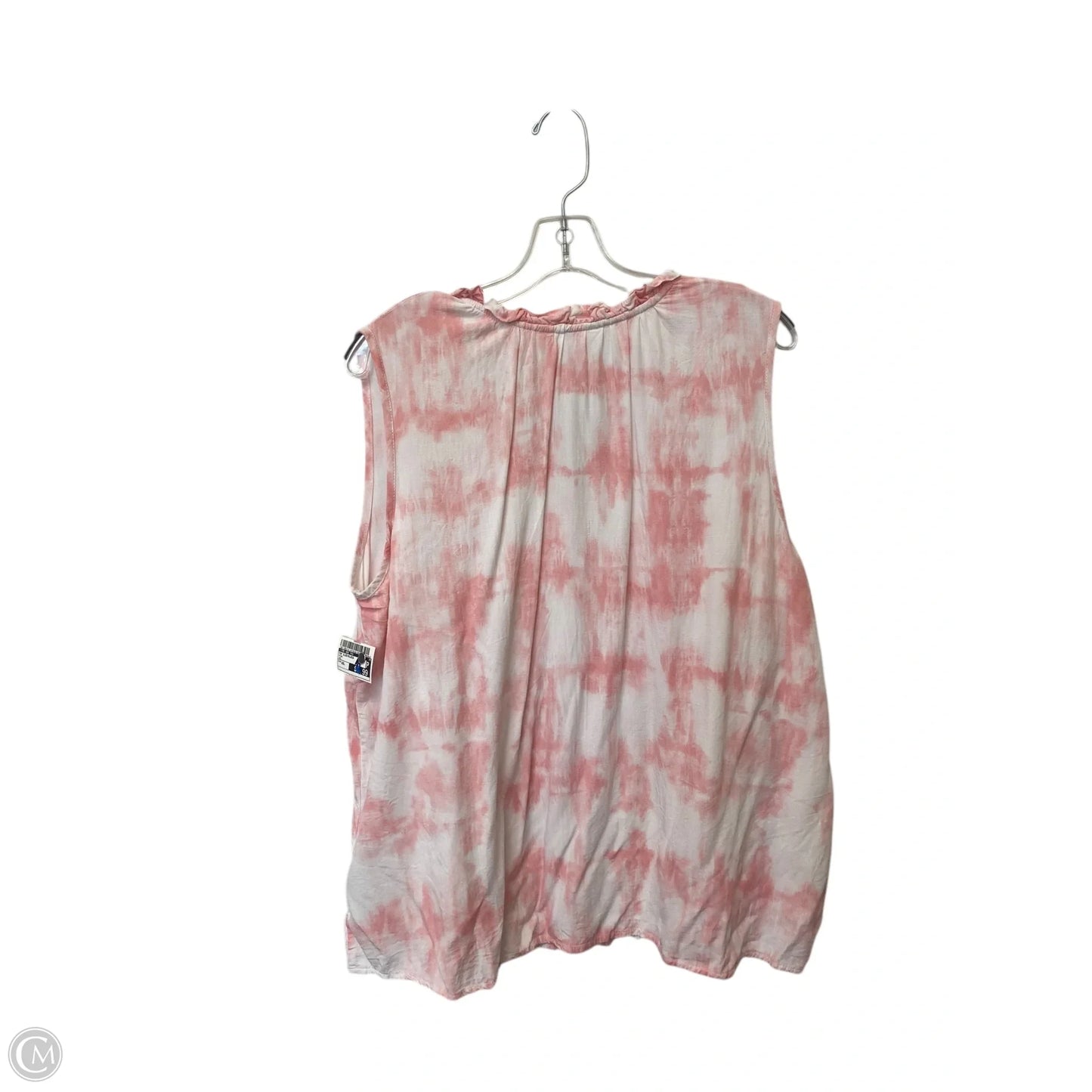 Top Sleeveless By Time And Tru In Pink, Size: Xxl