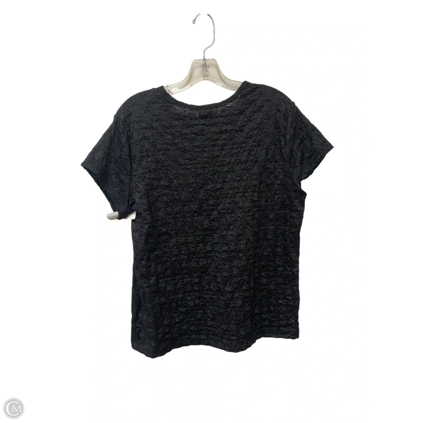 Top Short Sleeve By A New Day In Black, Size: Xxl