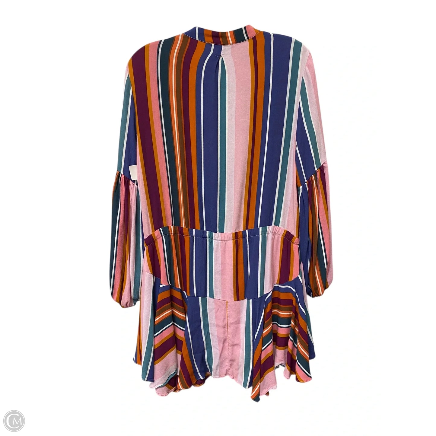 Dress Casual Short By Olivaceous In Striped Pattern, Size: L