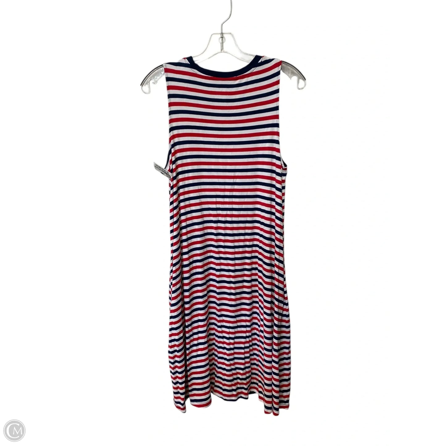 Dress Casual Short By Time And Tru In Blue & Red & White, Size: L