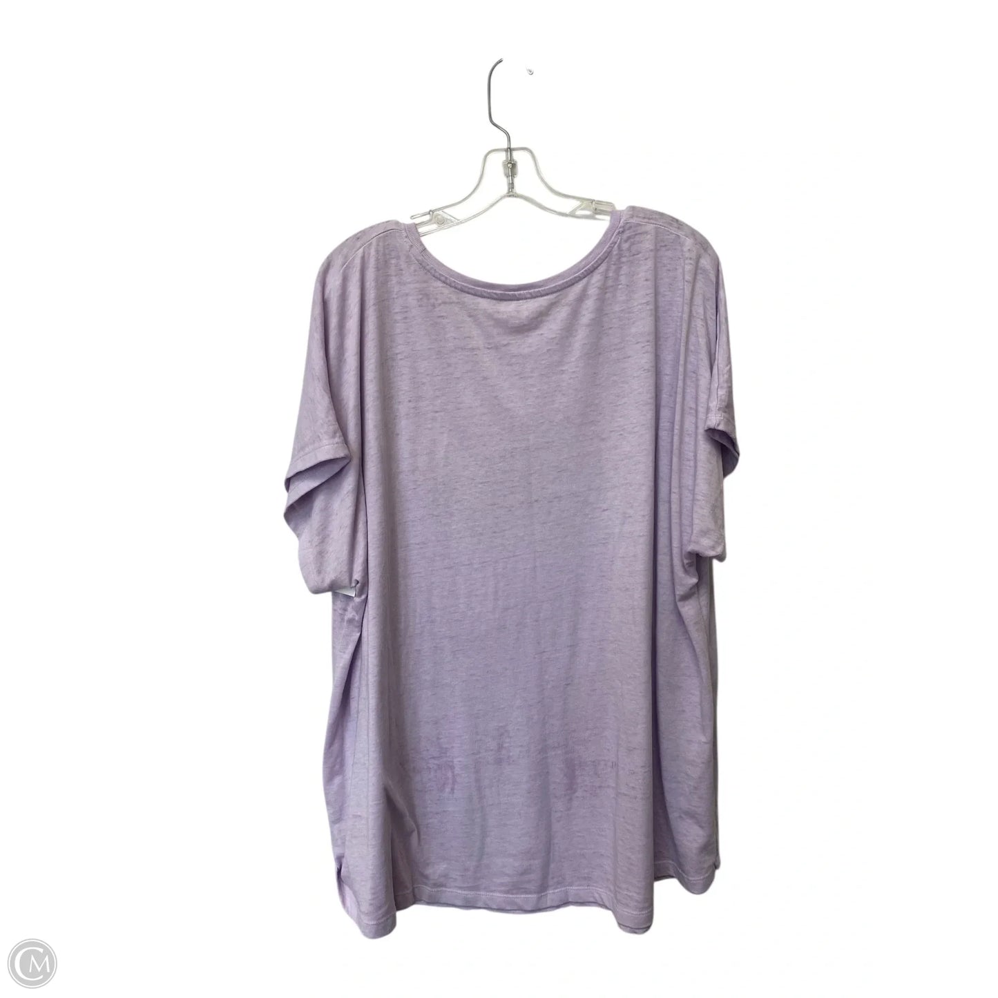 Top Short Sleeve By Lane Bryant In Purple, Size: 18