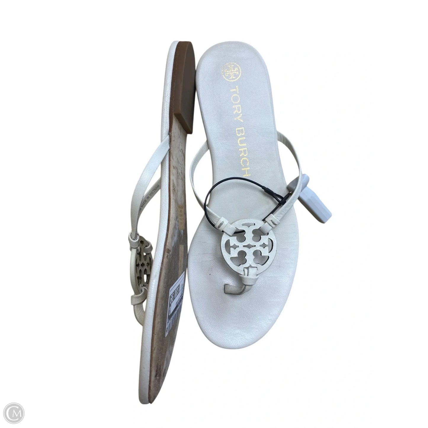 Sandals Designer By Tory Burch In White, Size: 8.5