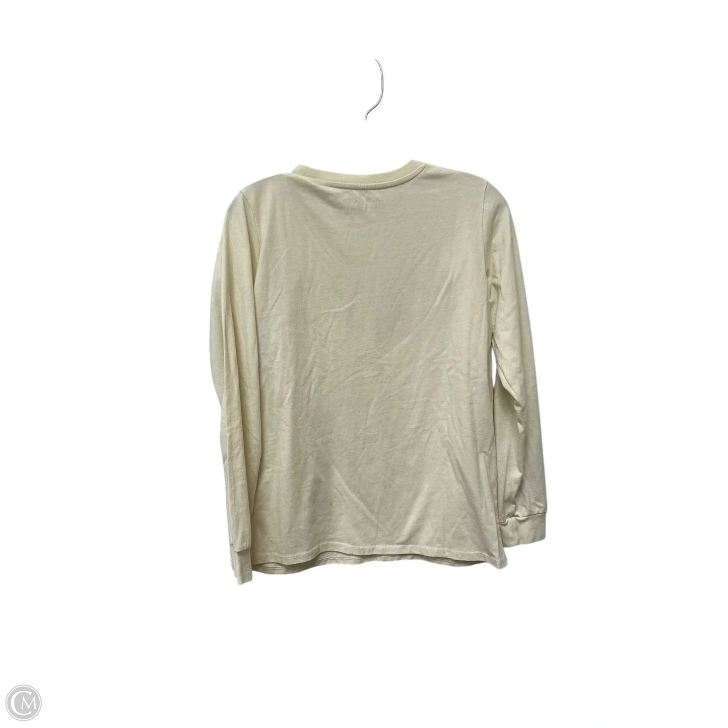 Top Long Sleeve Basic By Cmf In Cream, Size: Xs