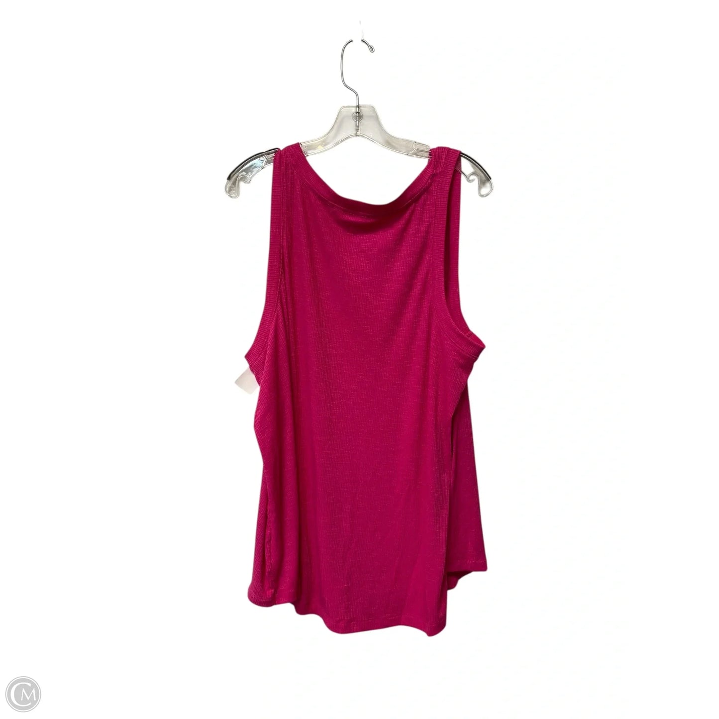 Top Sleeveless Basic By Time And Tru In Pink, Size: 3x