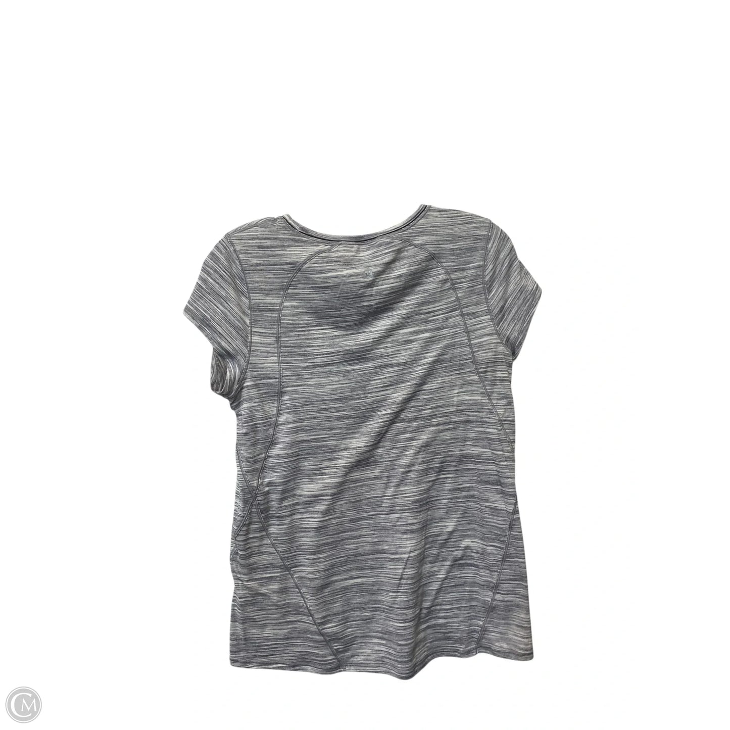 Athletic Top Short Sleeve By Lululemon In Grey, Size: 6