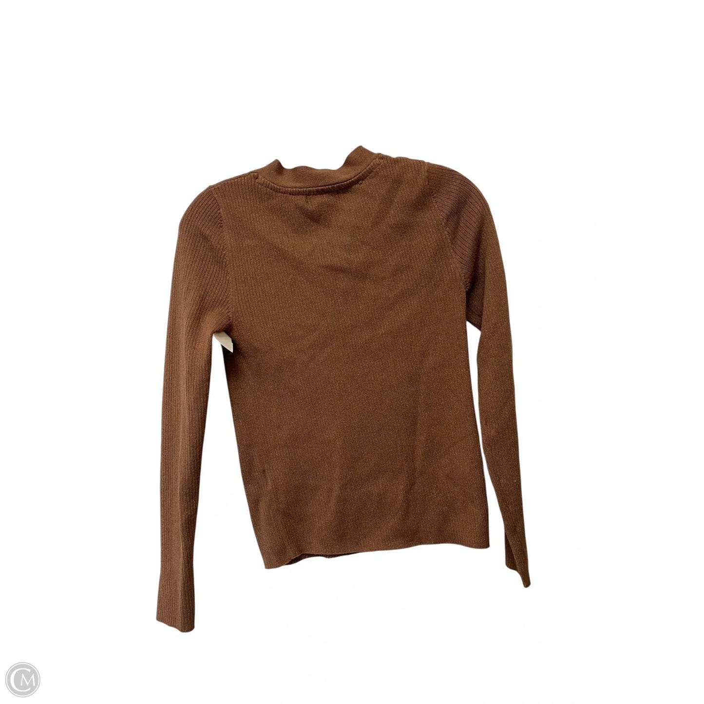 Top Long Sleeve Basic By Maeve In Brown, Size: S
