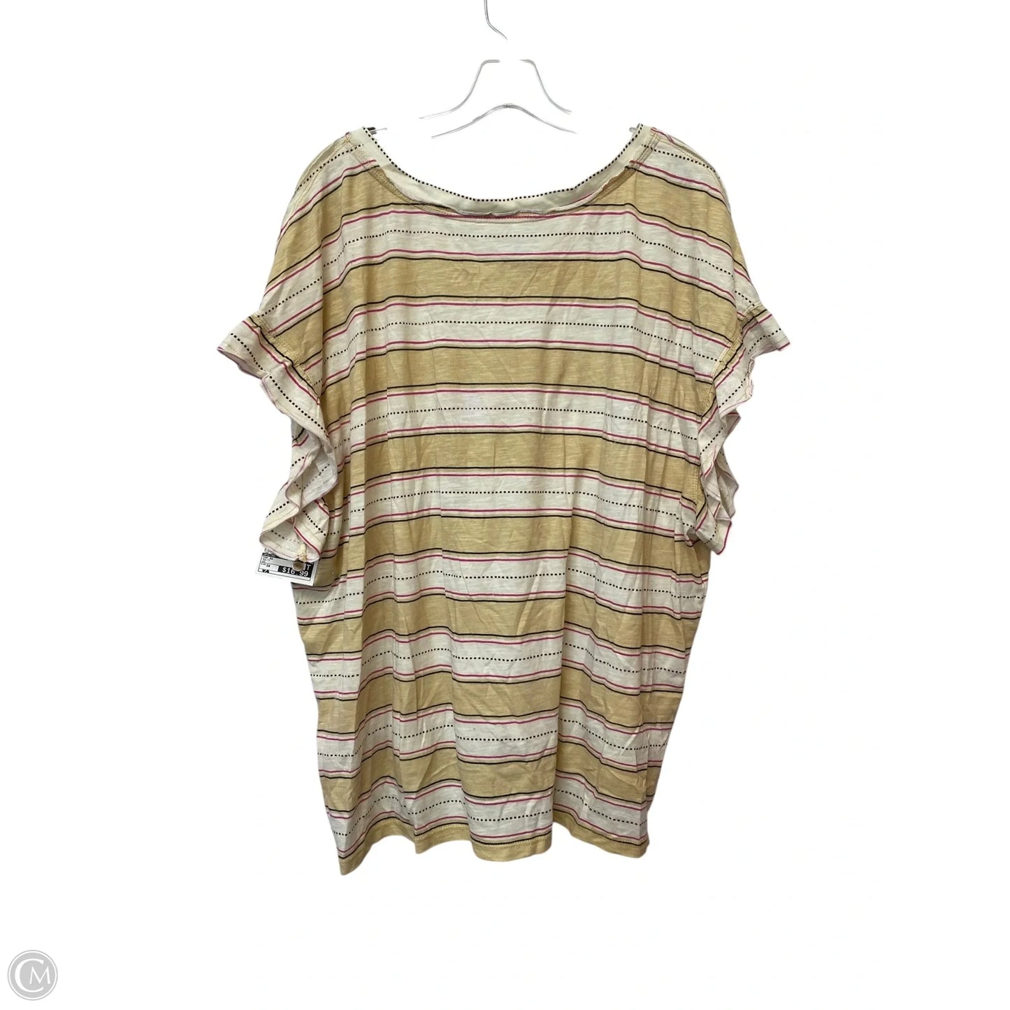 Top Short Sleeve By Pilcro In Multi-colored, Size: 3x