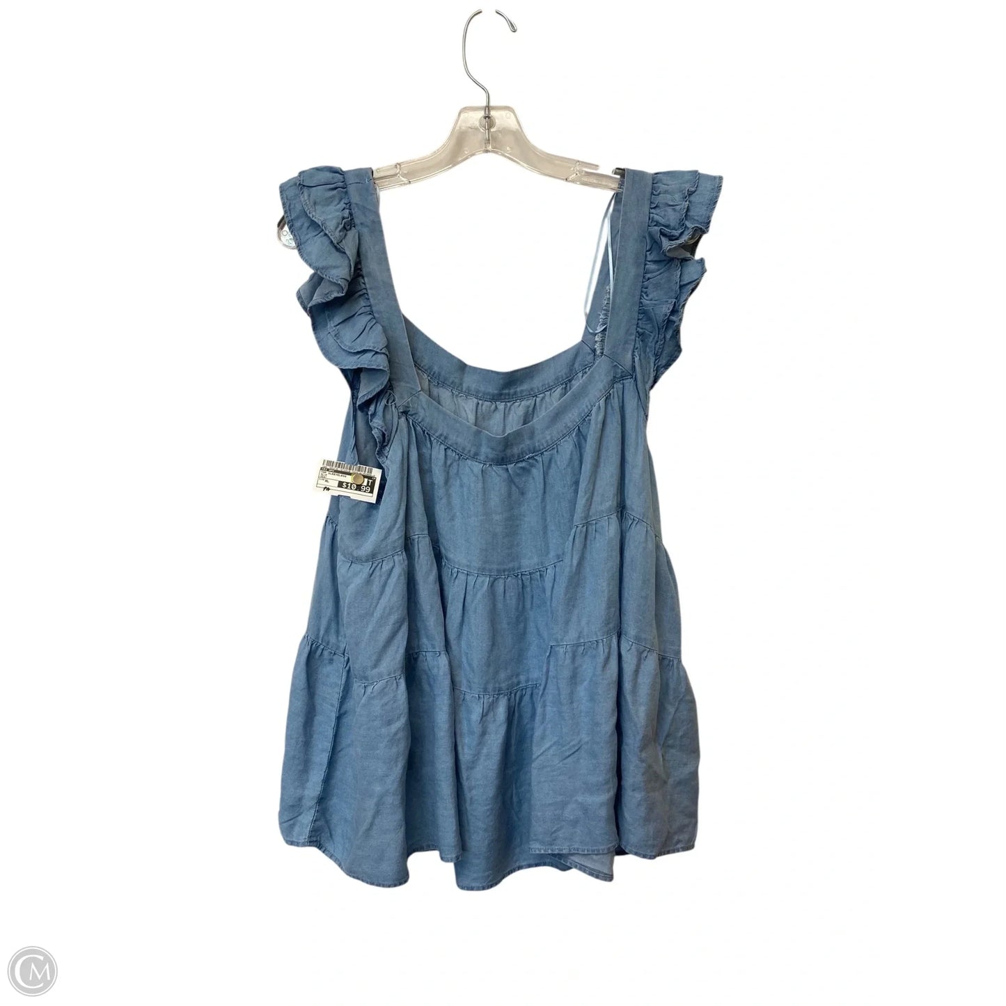 Top Sleeveless By Mi Ami In Blue, Size: Xl