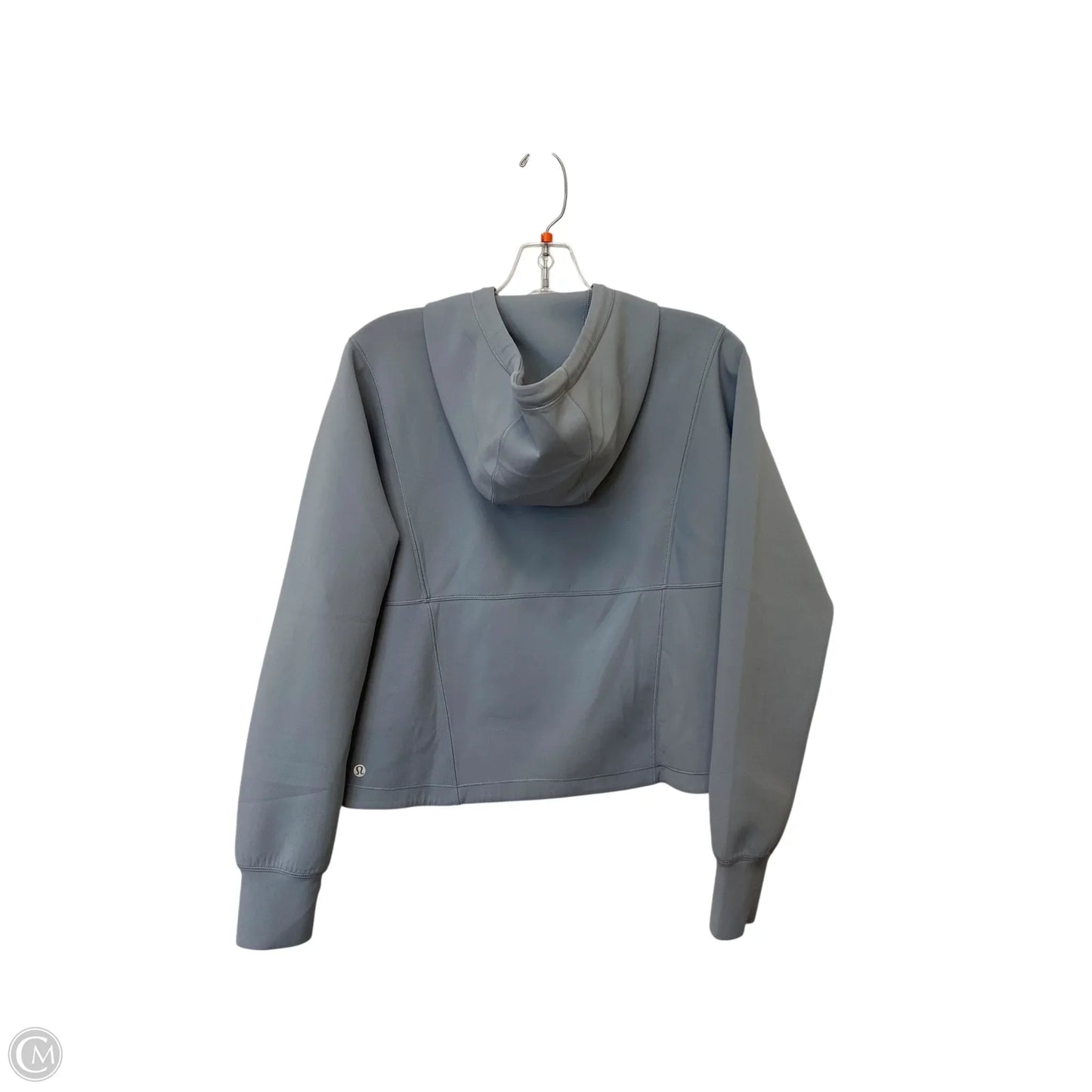 Athletic Sweatshirt Hoodie By Lululemon In Grey, Size: 8