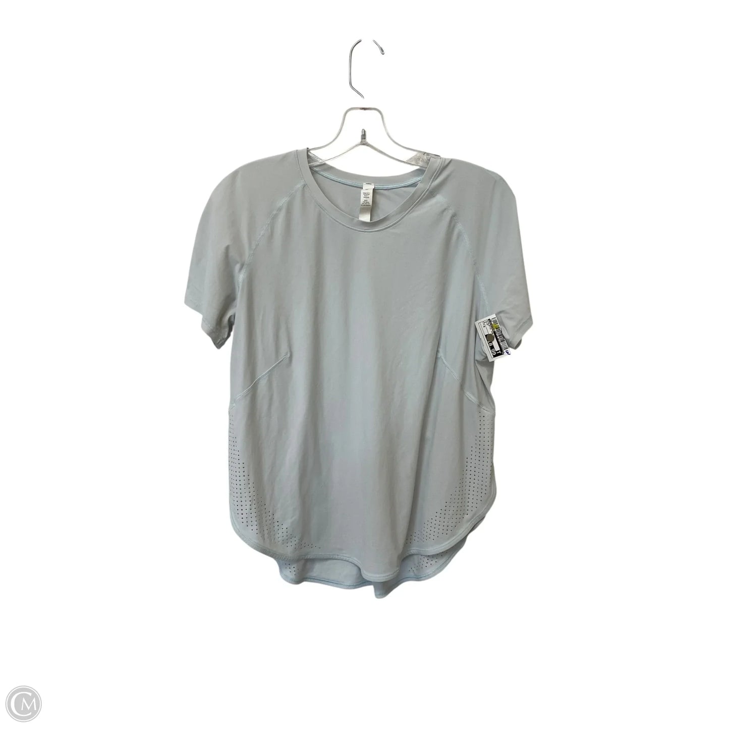 Athletic Top Short Sleeve By Lululemon In Blue, Size: 6