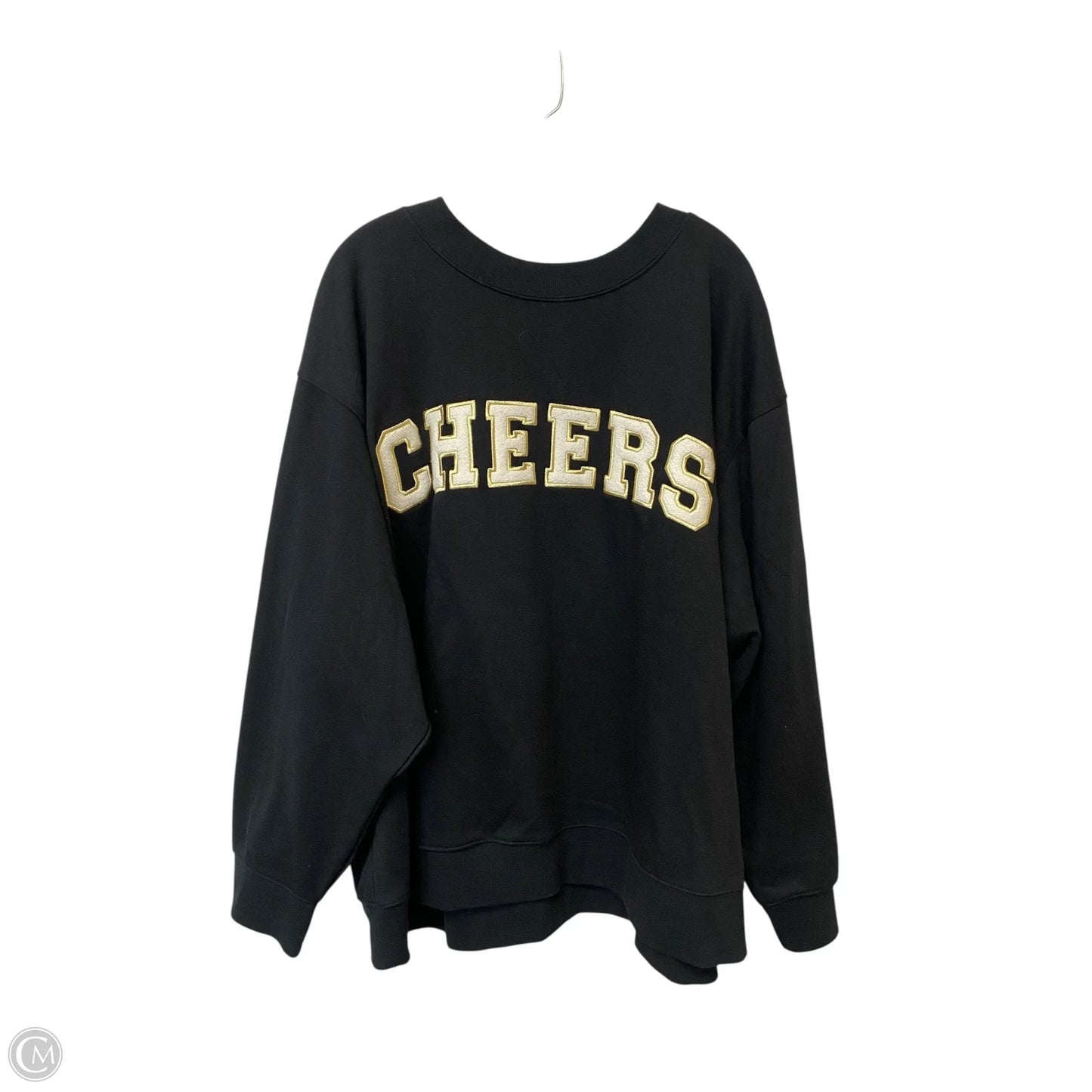 Sweatshirt Crewneck By Universal Thread In Black, Size: 3x