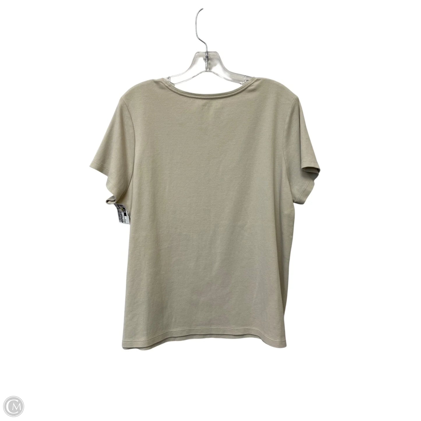 Top Short Sleeve Basic By Clothes Mentor In Brown, Size: 1x