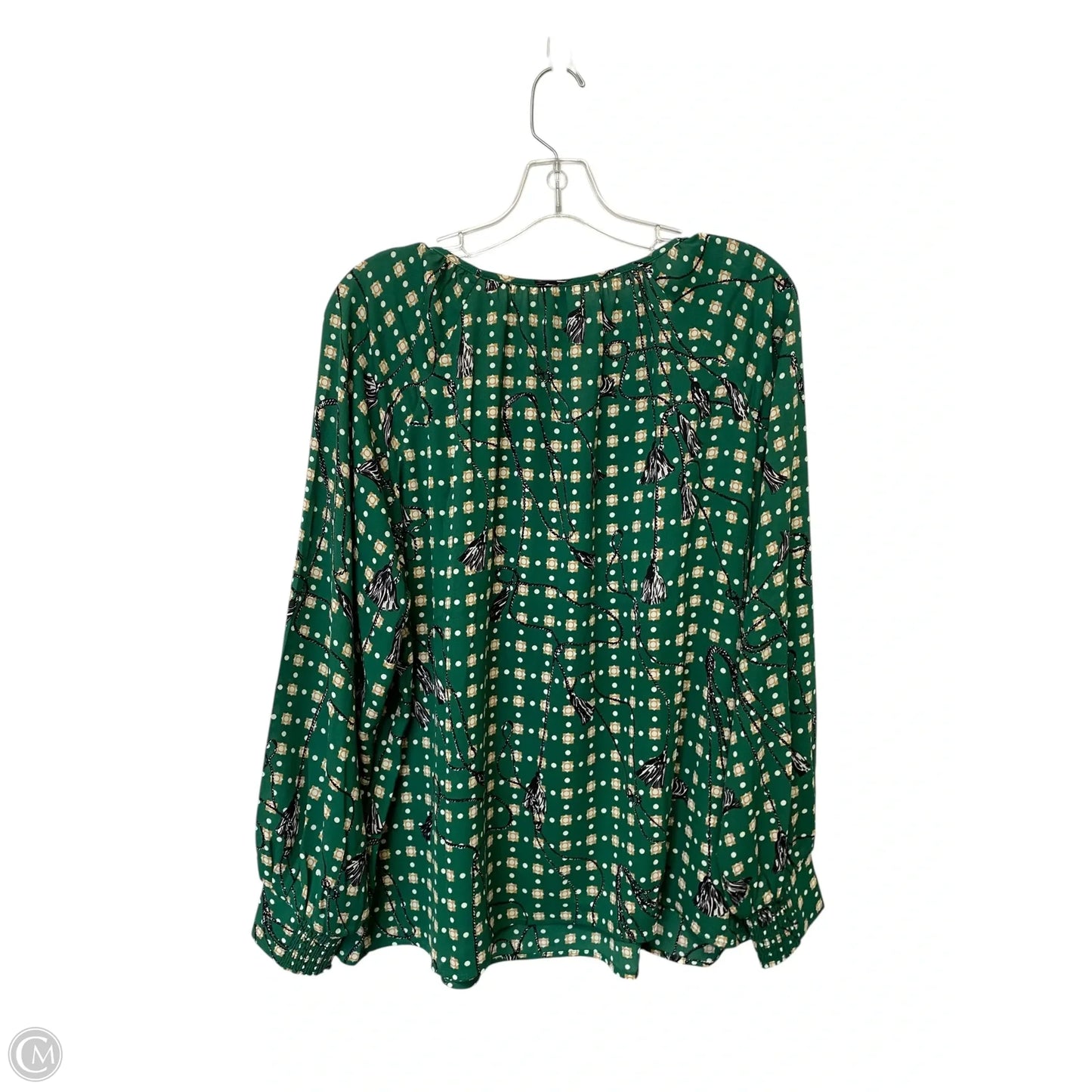 Top Long Sleeve By Cabi In Green, Size: Xl