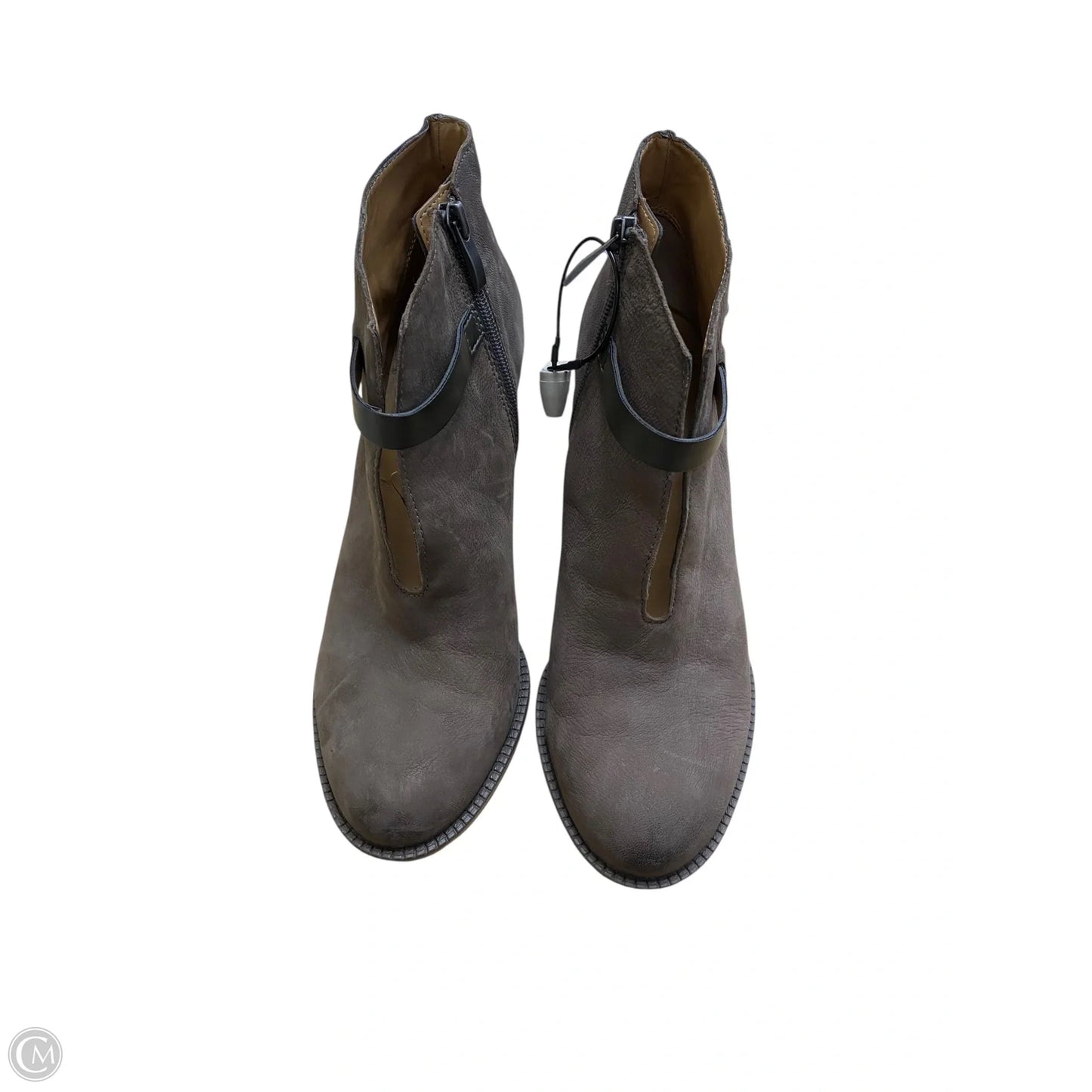 Boots Ankle Heels By Franco Sarto In Brown, Size: 8.5
