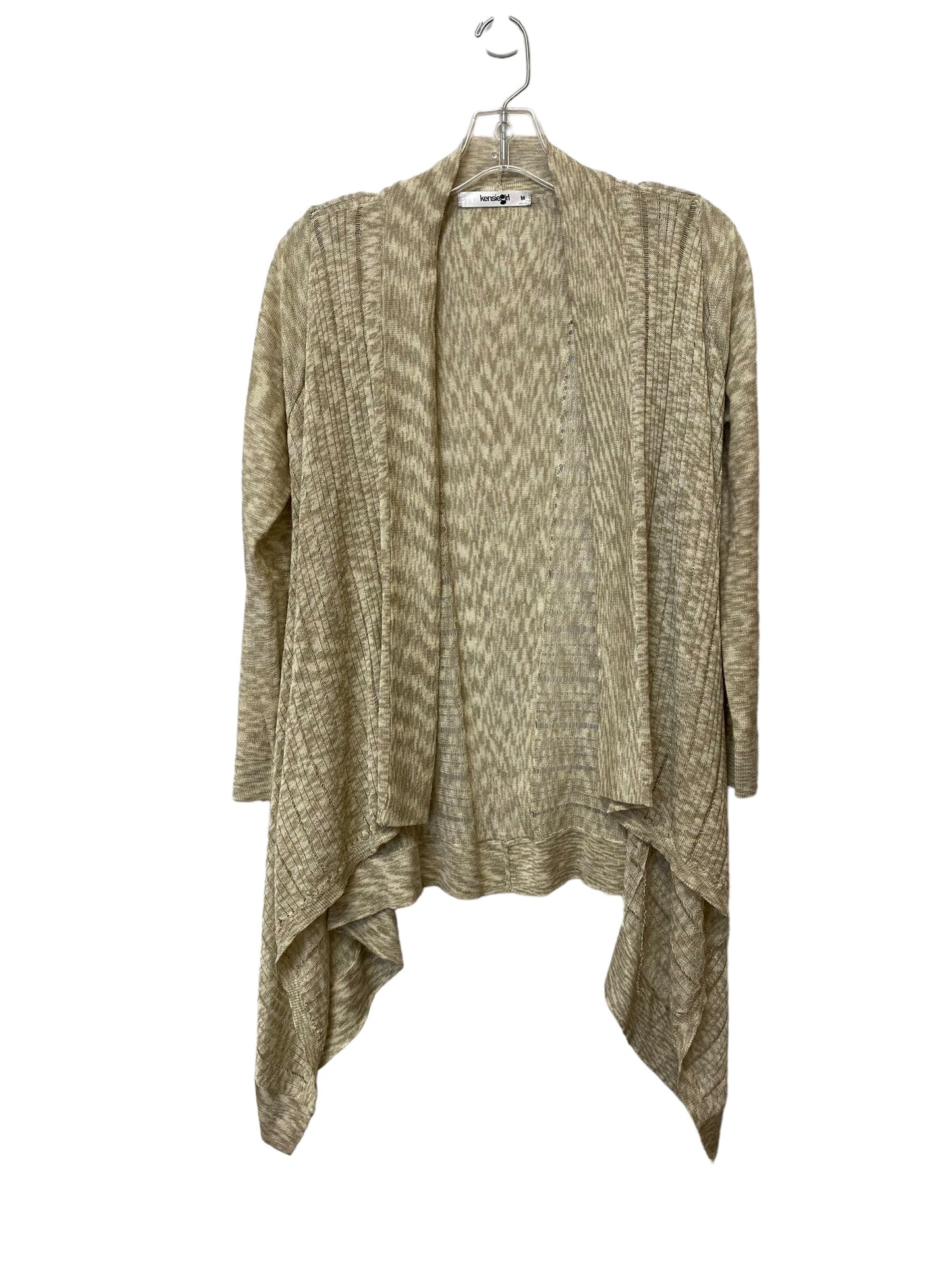 Cardigan By Clothes Mentor In Tan, Size: M