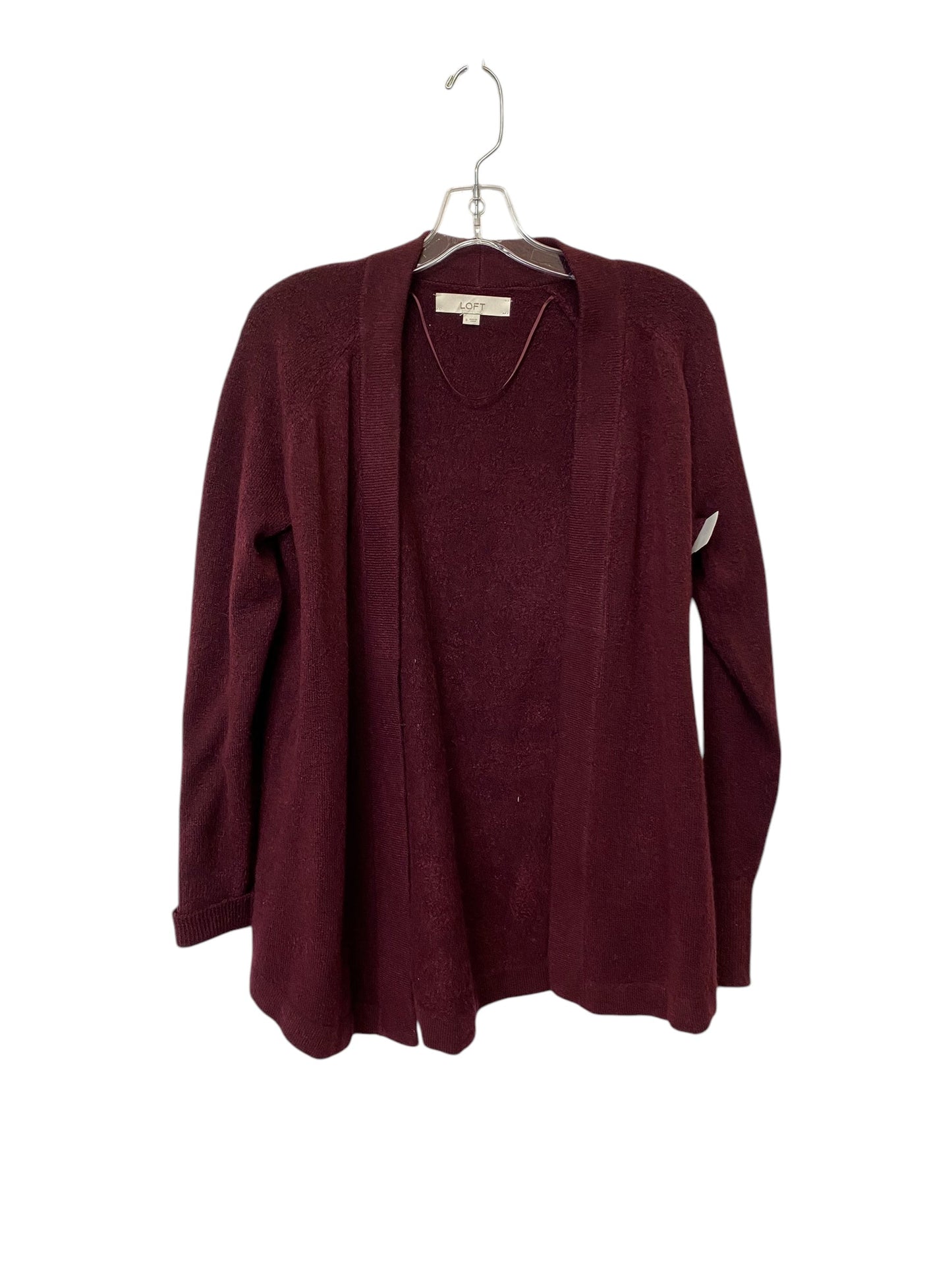 Cardigan By Loft In Maroon, Size: S