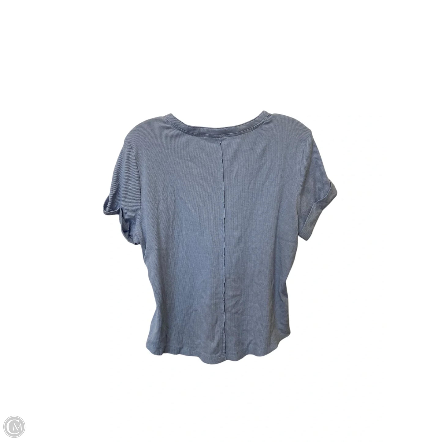 Top Short Sleeve Basic By Pilcro In Blue, Size: Xl